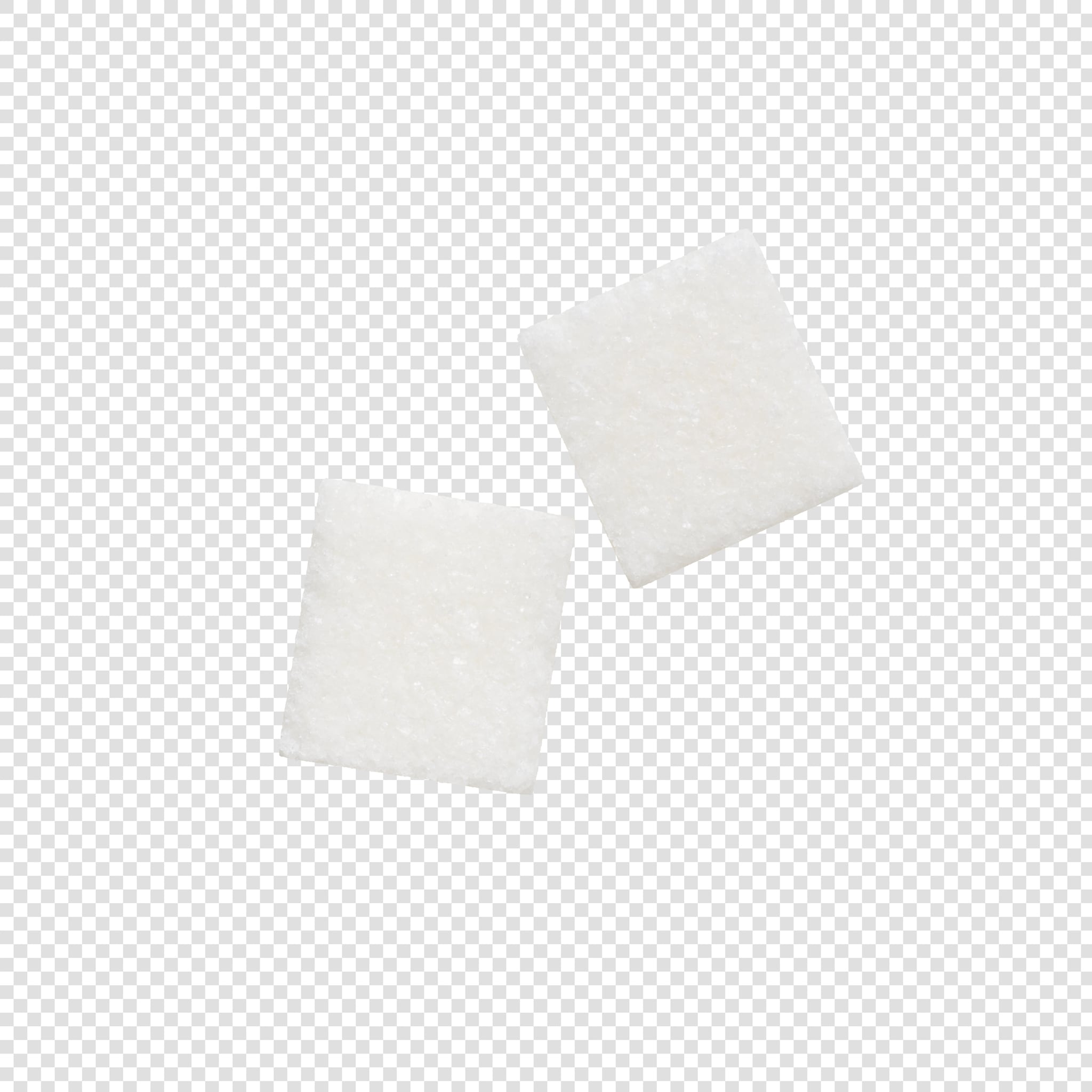 Clean Isolated PSD image of Sugar on transparent background with separated shadow
