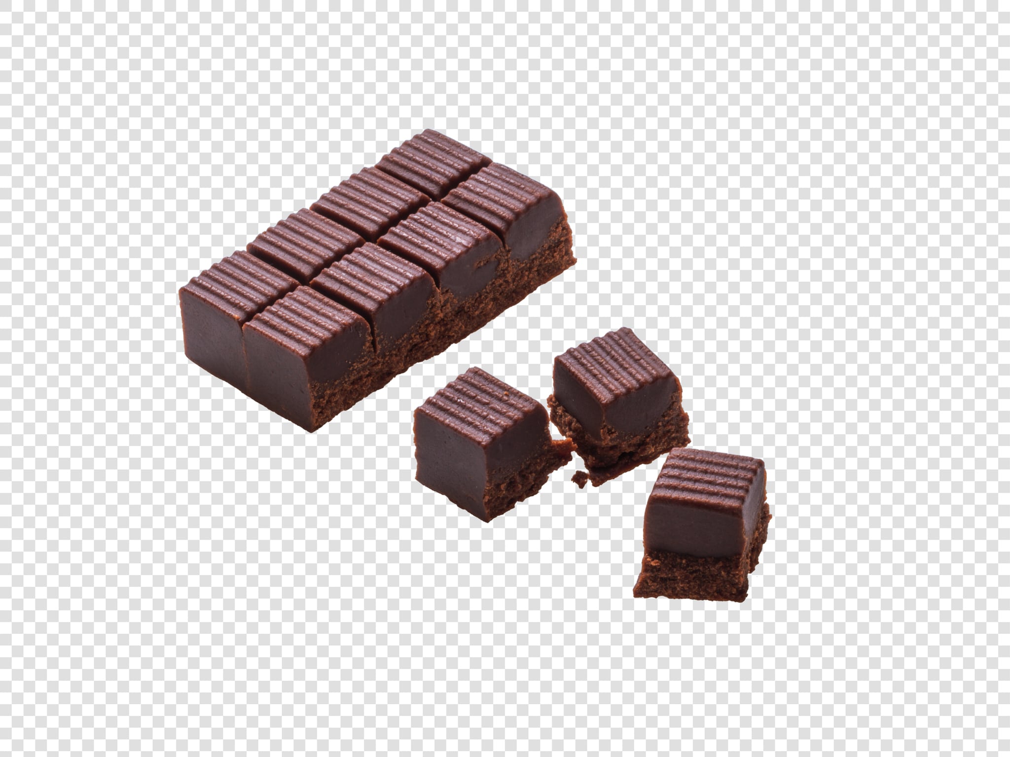 Chocolate PSD image with transparent background