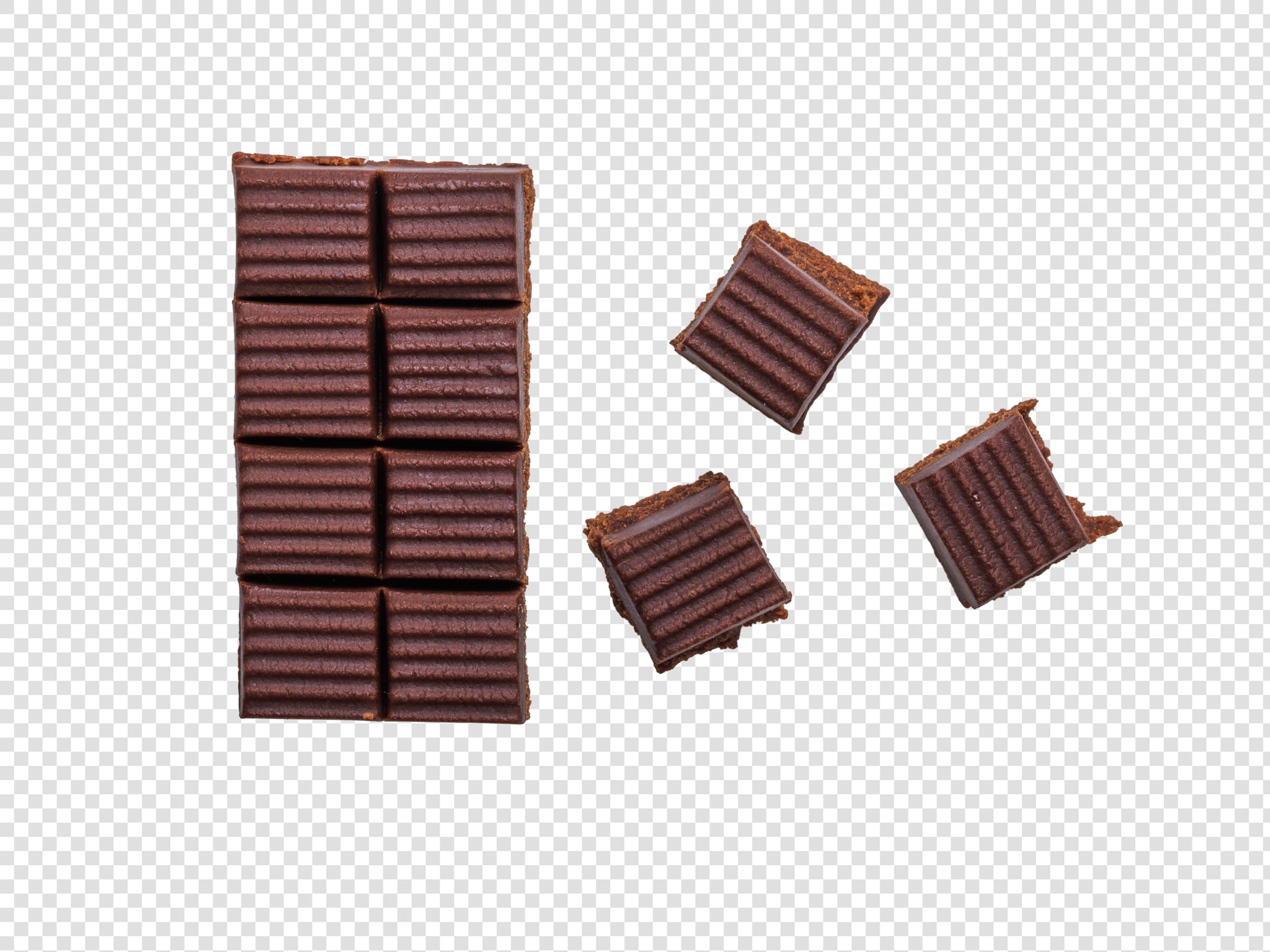 Chocolate image with transparent background