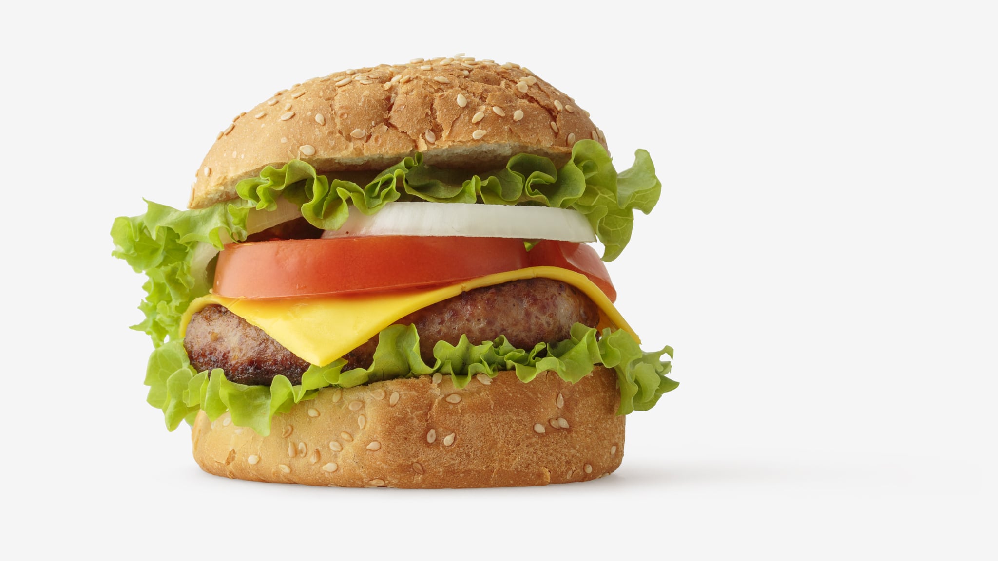 Burger image with transparent background