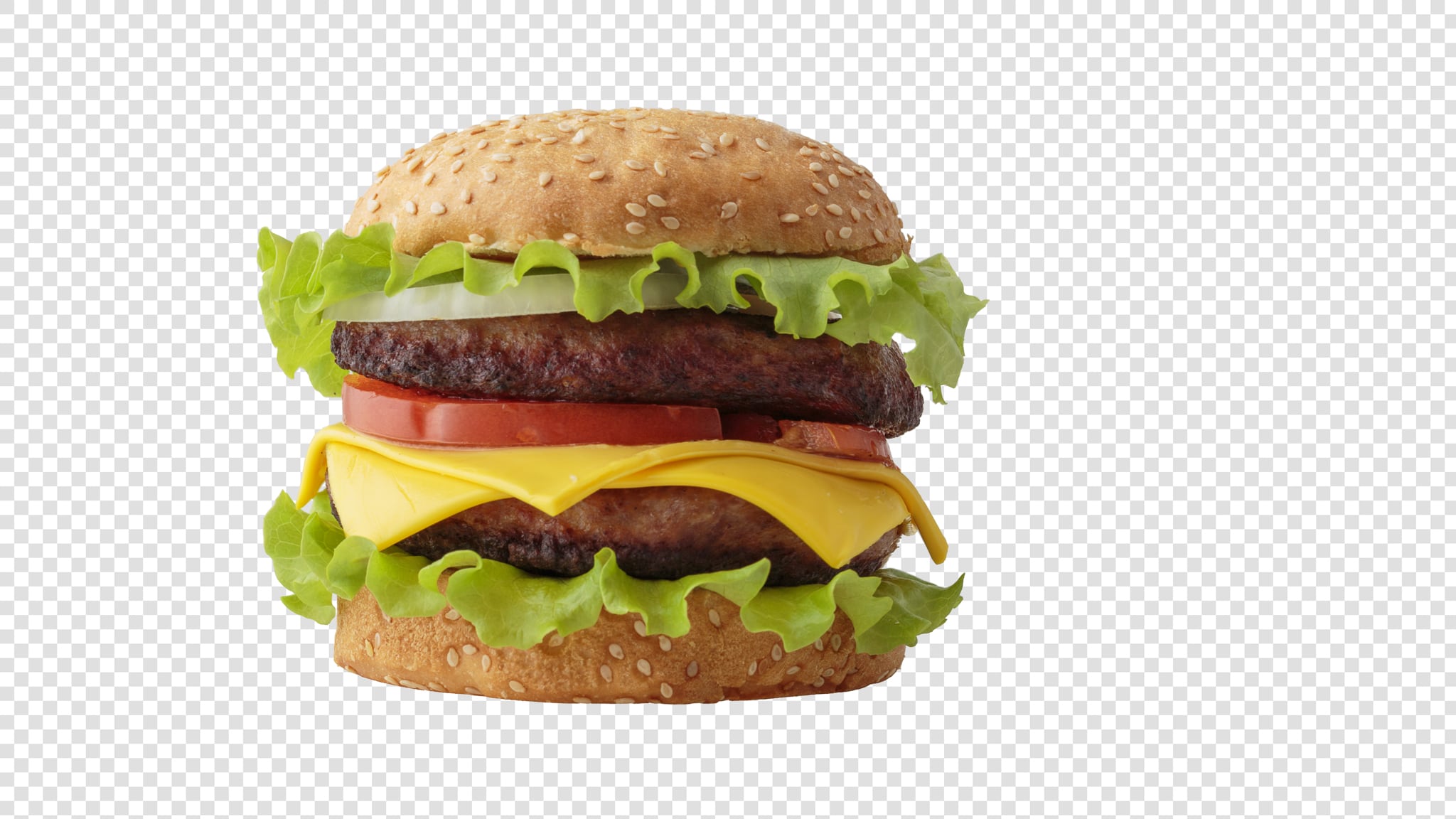 Burger PSD isolated image