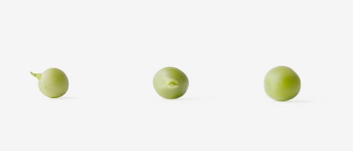 Green pea PSD isolated image