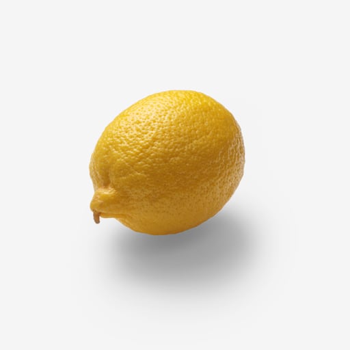 Lemon image asset with transparent background
