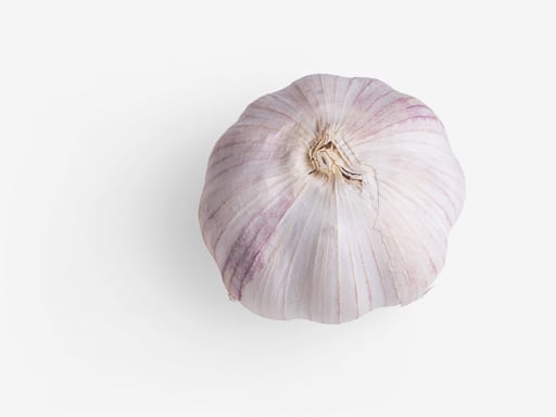 Garlic PSD image with transparent background