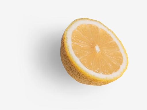 Lemon PSD isolated image