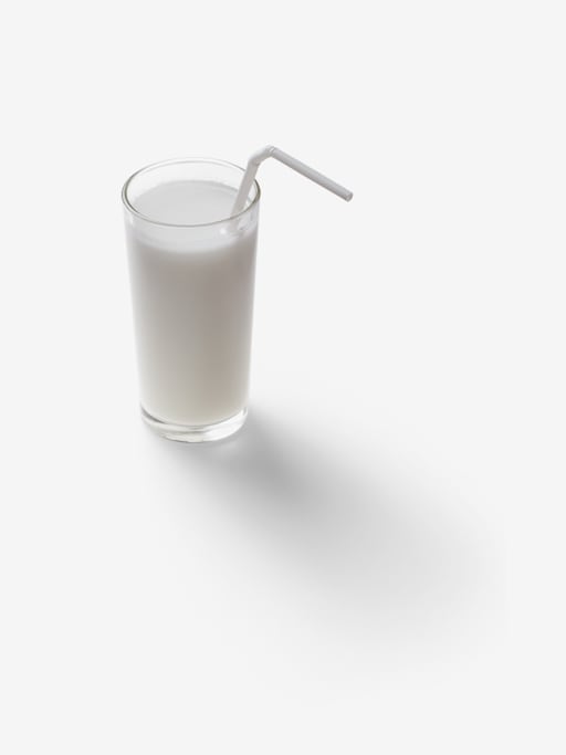 Coconut milk PSD isolated image