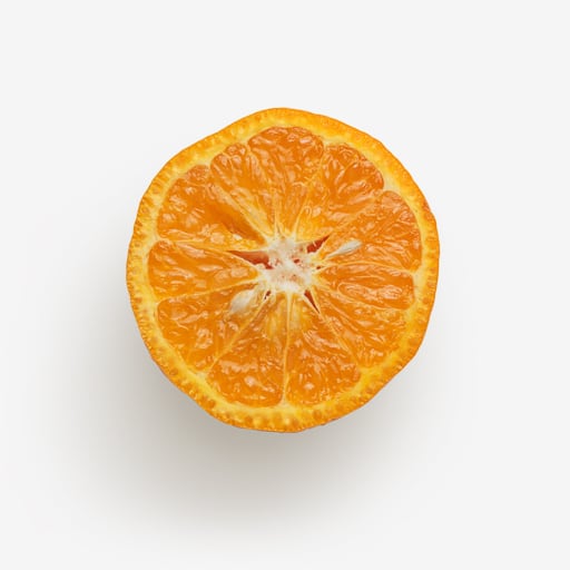 Orange PSD isolated image