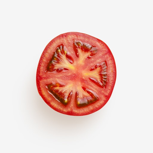 Clean Isolated PSD image of Tomato on transparent background with separated shadow